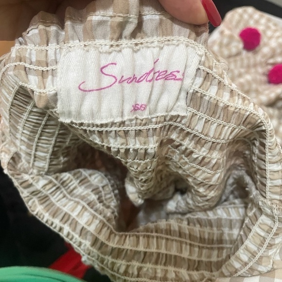 Sundress Beige Textured mini dress - Picture 2 of 11